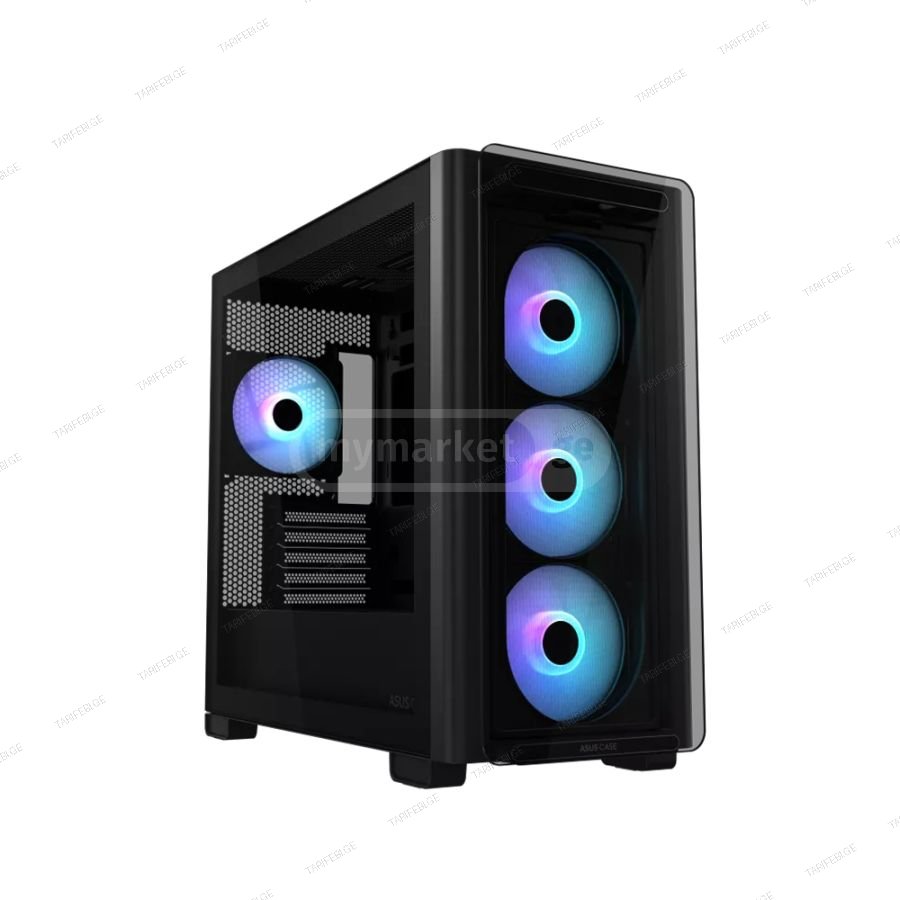 ASUS A23 Plus TG ARGB Fans Black PC Case