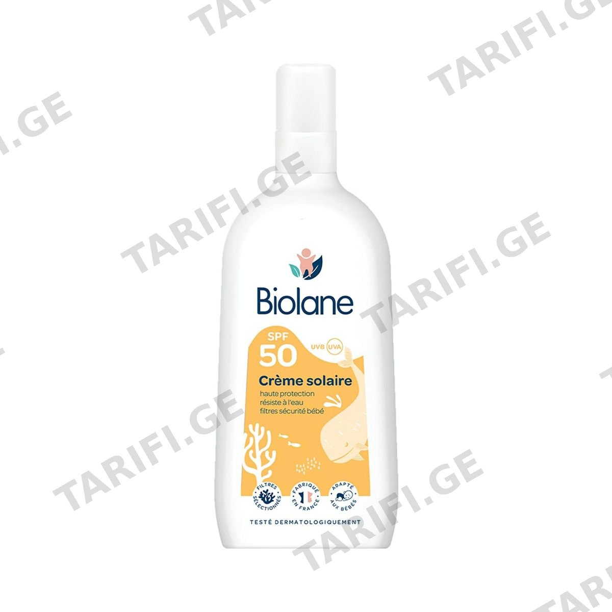 მზისგან დამცავი კრემი SPF50 200 მლ 6708 ბიოლანი - Biolane