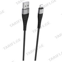 BOROFONE BX32 Munificent charging data cable for Lightning black