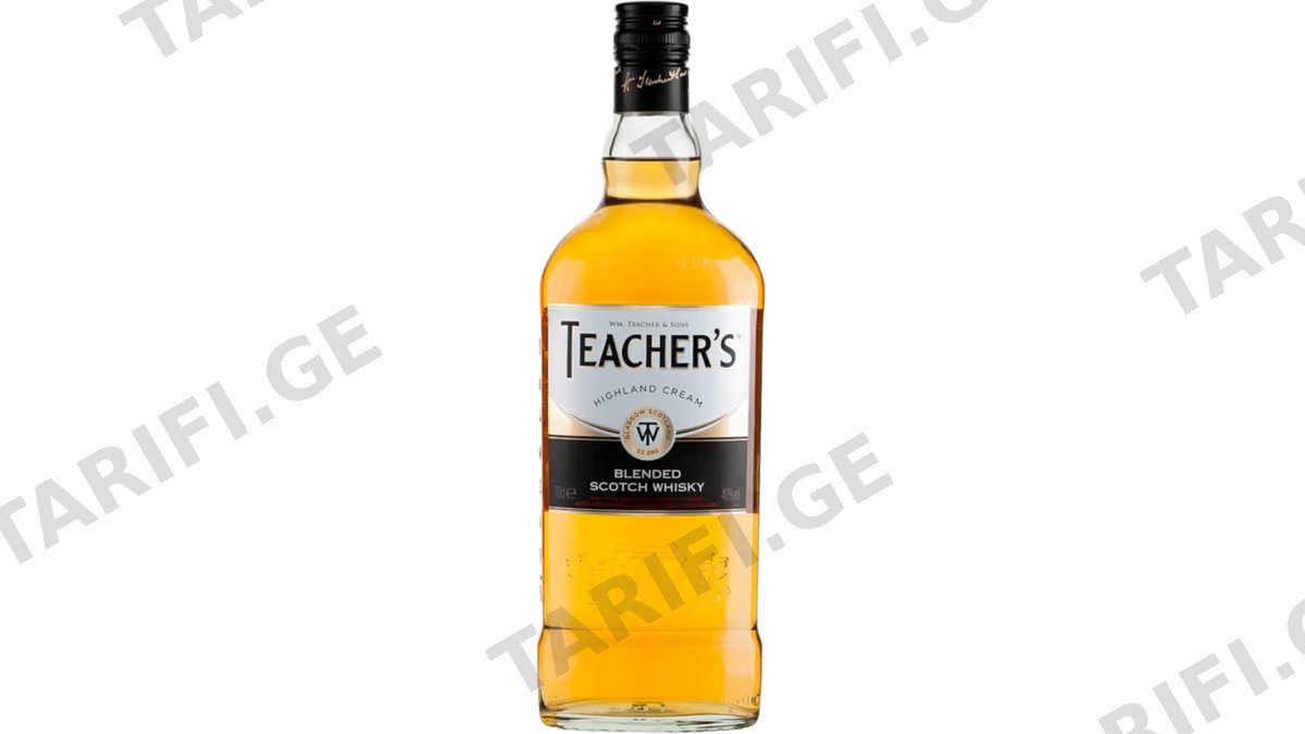 Teacher's Highland Cream 1L 43%ვისკი ტიჩერს ჰაილენდ კრიმ