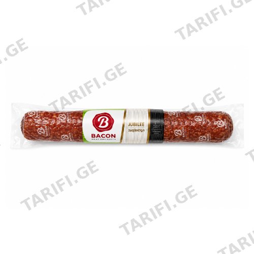ძეხვი ნედლად შებოლილი საიუბილეო/Bacon/400გ