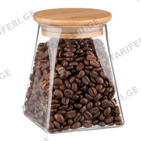 მინის ქილა ბამბუკის თავსახურით ARDESTO AR1351BLC (510 ML)