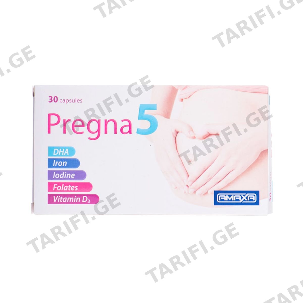 Pregna-5 - პრეგნა-5 30 კაფსულა