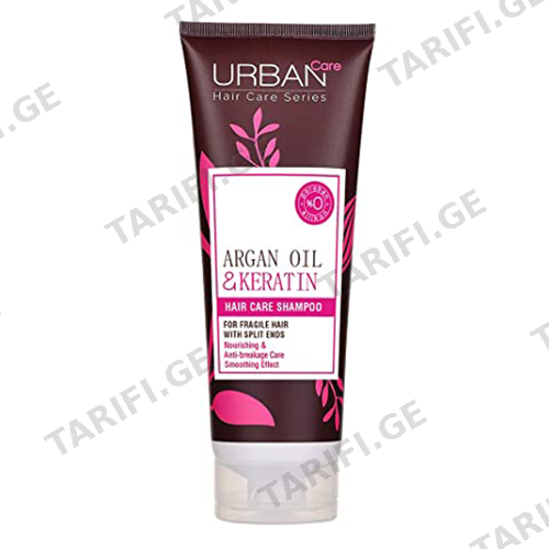 ურბან ქეა - შამპუნი Argan Oil/Keratin მკვებავი 250მლ