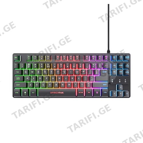 კლავიატურა - Trust GXT 833 Thado TKL US Black