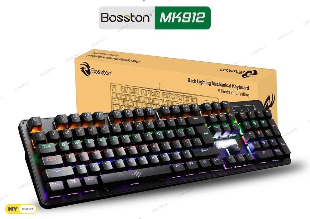 Mechanical keyboard Red Switch Bosston MK912 და BIOJEE B104