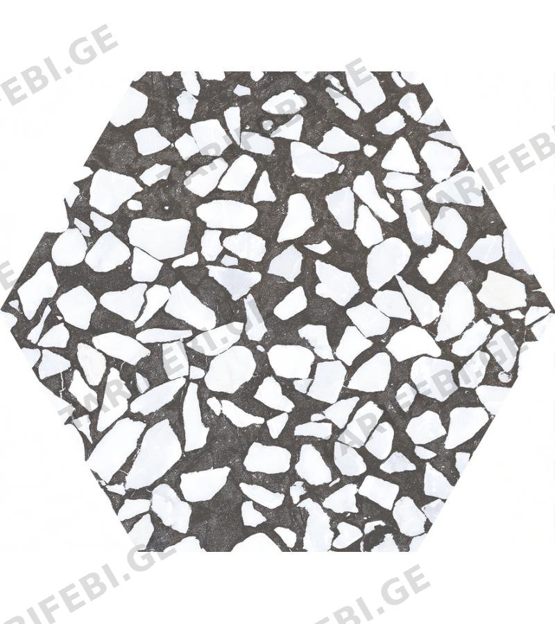 კერამ. ფილა RIAZZA HEX NERO 23.2X26.7 CIFRE S.L.