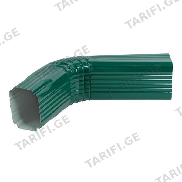 ოთხკუთხა წყალსაწრეტი მილის მუხლი 0.45x350 RAL 6005 (500 მმ.)
