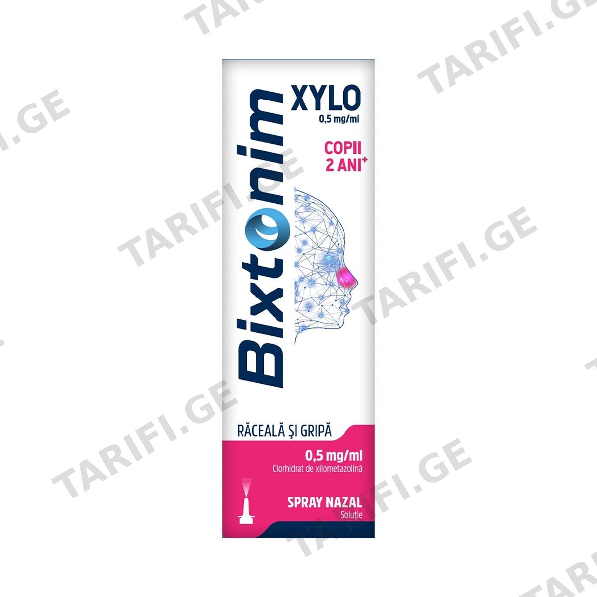 ბიქსტონიმი ქსილო - Bixtonim Xylo 0.5მგ 10მლ სპრეი