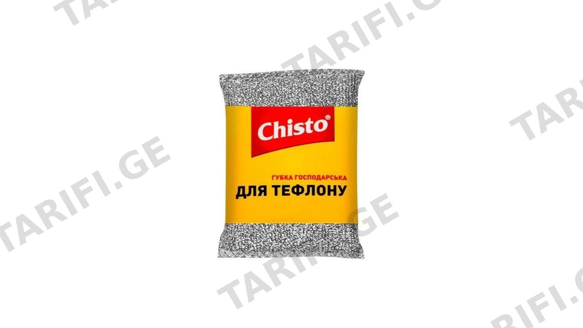 ჩისტო, სახეხი ღრუბელი, ტეფლონის, 1ც