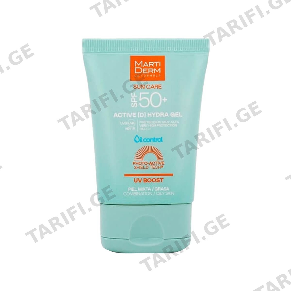 სახის დამატენიანებელი HYDRA GEL SPF50+ 2505 მარტიდერმი - Martiderm