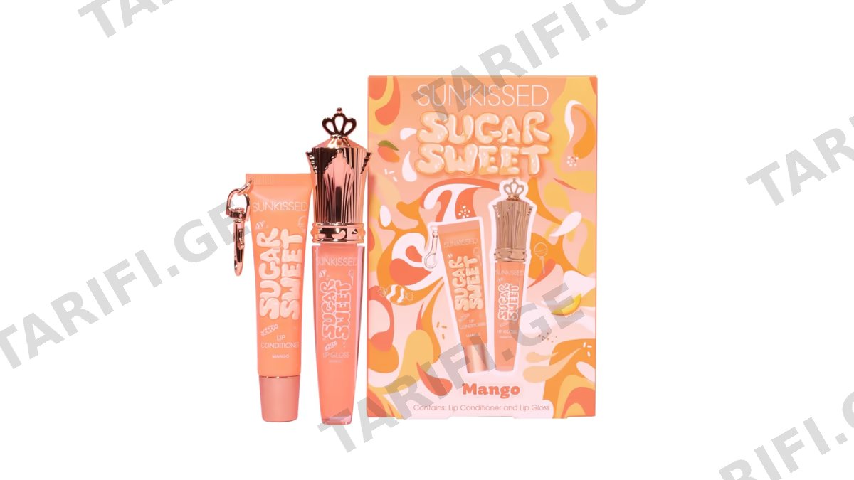 სანქისდი ნაკრები ტუჩის 1131 Sugar Sweet Lip Duo Mango 2 გლოსი/ 16/8მლ *