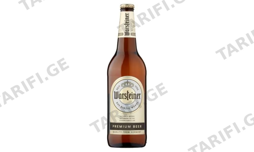 ლუდი ვარშტაინერი (შუშა) 0.66 ლ 4.8% / Warsteiner beer (glass) 0.66 l 4.8%