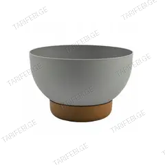 საყვავილე ქოთანი სადგამით FORM PLASTIC Bowl Satina Eco 40 პლატინა