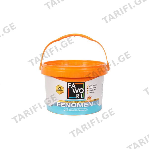 საღებავი FENOMEN SAF AKR.DC BEYAZ თეთრი 2.5 LT FAWORI