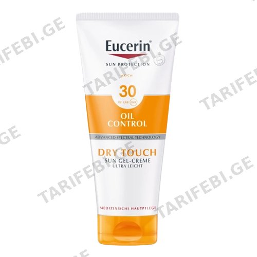 ეუცერინი - SUN Dry Touch ტანის მზისგან დამცავი SPF 30 გელ-კრემი მსუბუქი 200მლ