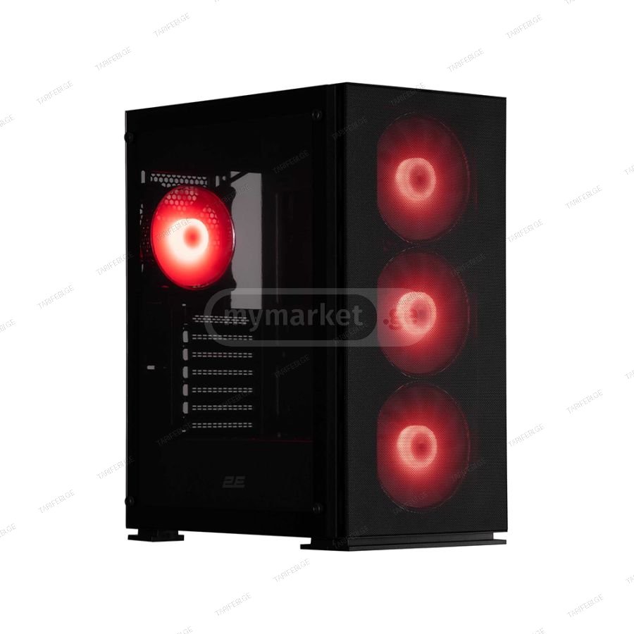 2E Virtus Neo G3301N ATX Gaming PC Case Black