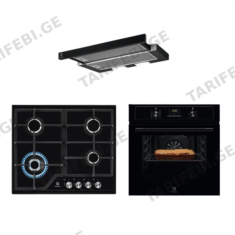 ჩასაშენებელი სამეული Electrolux EOF3H50BK KGS6436K LFP326FB