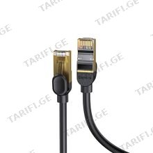Baseus high Speed Seven types of RJ45 10 Gigabit network cable 1m WKJS010101 Black ქსელის კაბელი