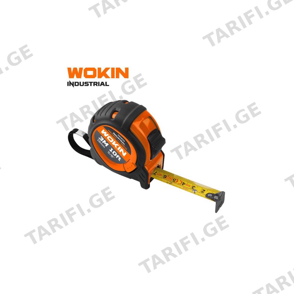 საზომი ლენტი Wokin 580833, 3M, Measuring Tape, Black/Orange