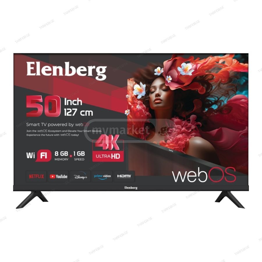ფასდაკლება!!!ტელევიზორი Elenberg TV-50EBG925/EU SMART