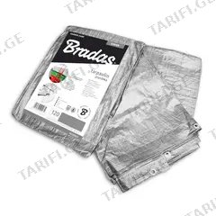 ბრეზენტი არმირებული Bradas SILVER 4x6m 120 g