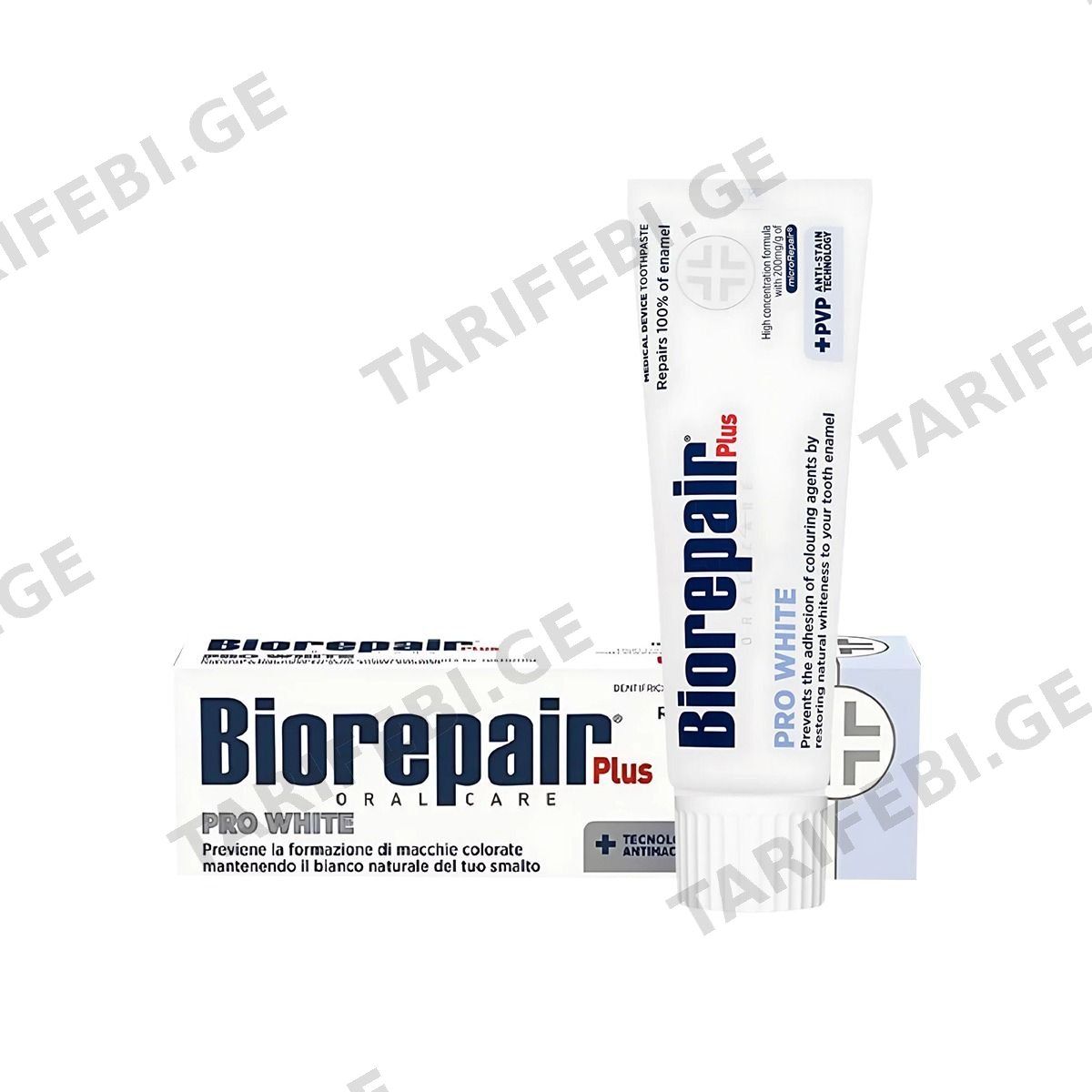 კბილის პასტა plus White Plus 75 მლ 2255 ბიორეპაირი - Biorepair