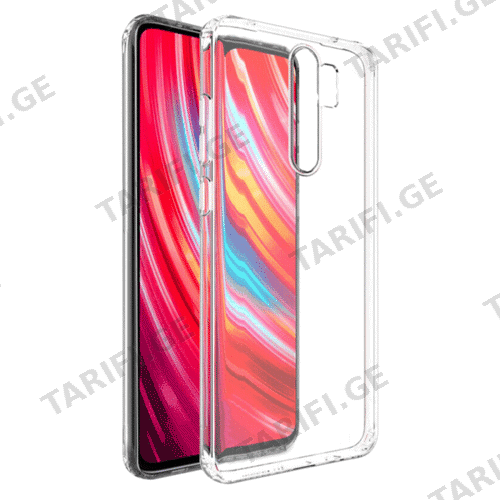 Xiaomi Redmi Note 8 Pro Lux Clear Case გამჭვირვალე სილიკონის ქეისი