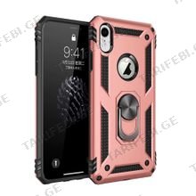 iPhone XR Sofia Ring Case სილიკონის ქეისი ბეჭდით - ვარდი