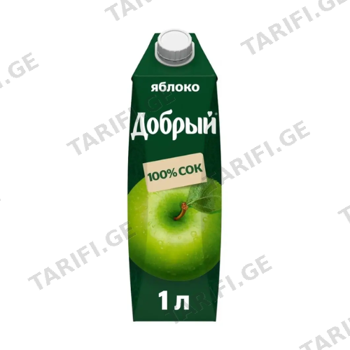 წვენი "დობრი" ვაშლის 1ლ
