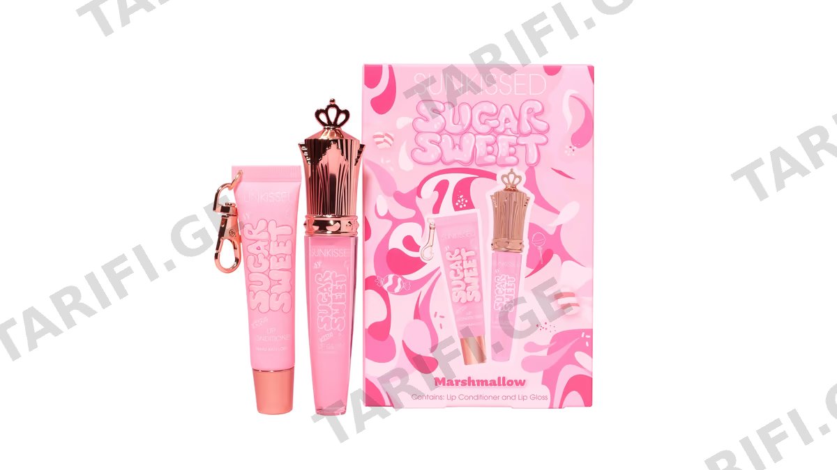 სანქისდი ნაკრები 1162 ტუჩის Sugar Sweet Lip Duo Marshmellow 2 გლოსი 16/6მლ *