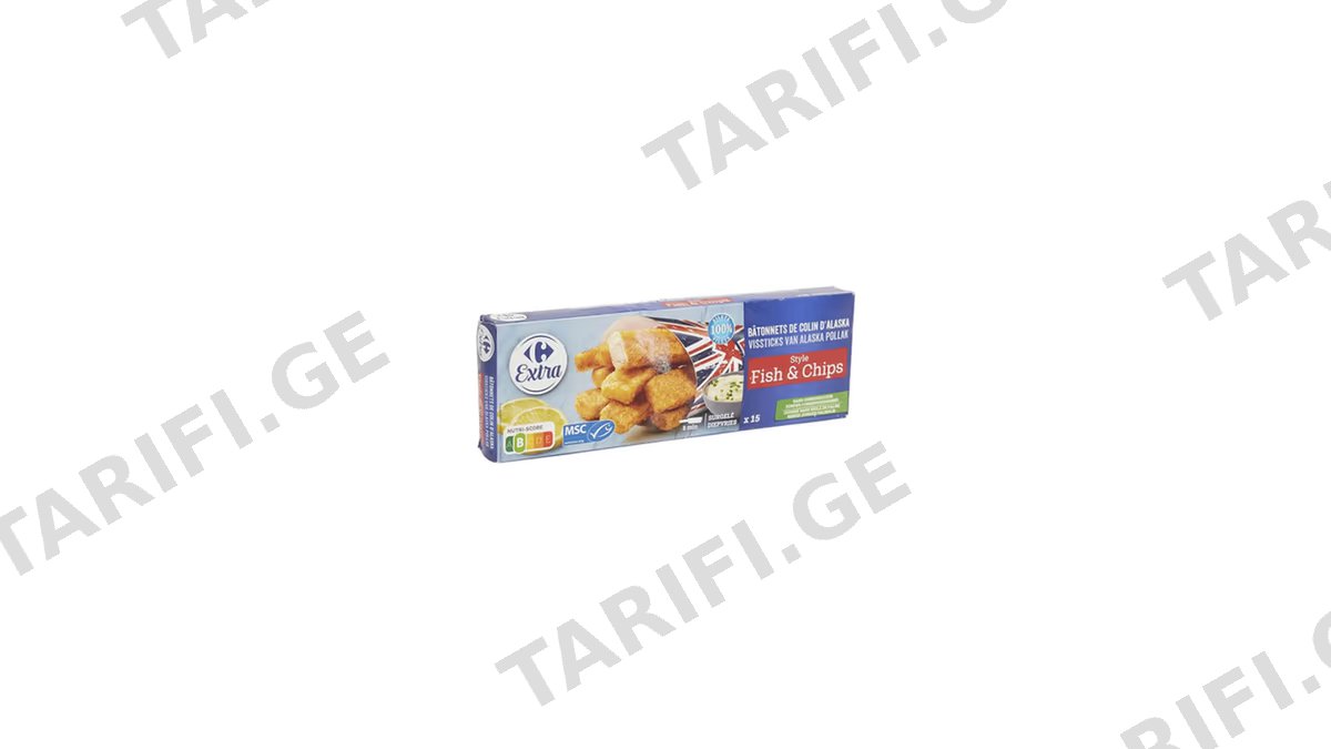 CRF თევზის ჩხირები 15X27გ