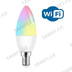 შუქდიოდური ნათურა Linus Smart 1800-6500K 5W E14 RGBW