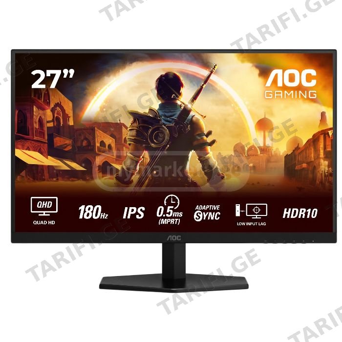 მონიტორი AOC Q27G42XE/01 27" 2K QHD Fast IPS 180Hz 0.5ms