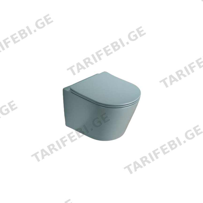 დასაკიდი უნიტაზი Pate B2330MLG Rimless Matt Aqua მწვანე
