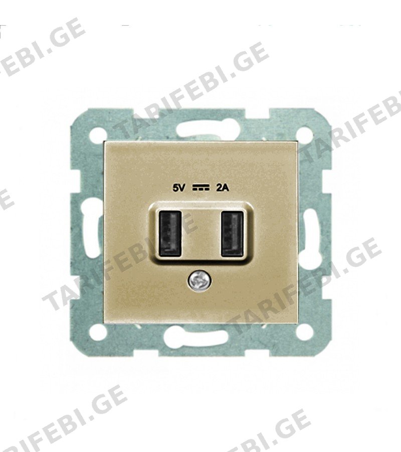 როზეტის მექანიზმი USB 5v-2a KARRE PLUS BRONZ WKTT02312BR-EU1 Panasonic