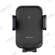 Car Mount With Wireless Charger Proove Nitro Charge 15W dark gray
