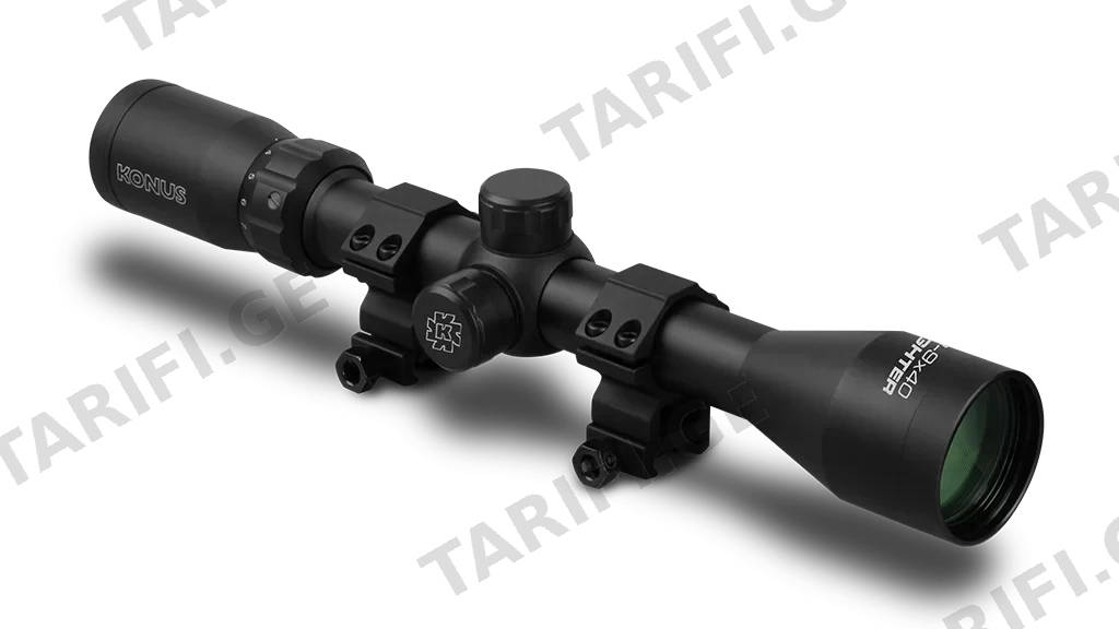 FIGHTER 3-9X40 RIFLESCOPE WITH RING