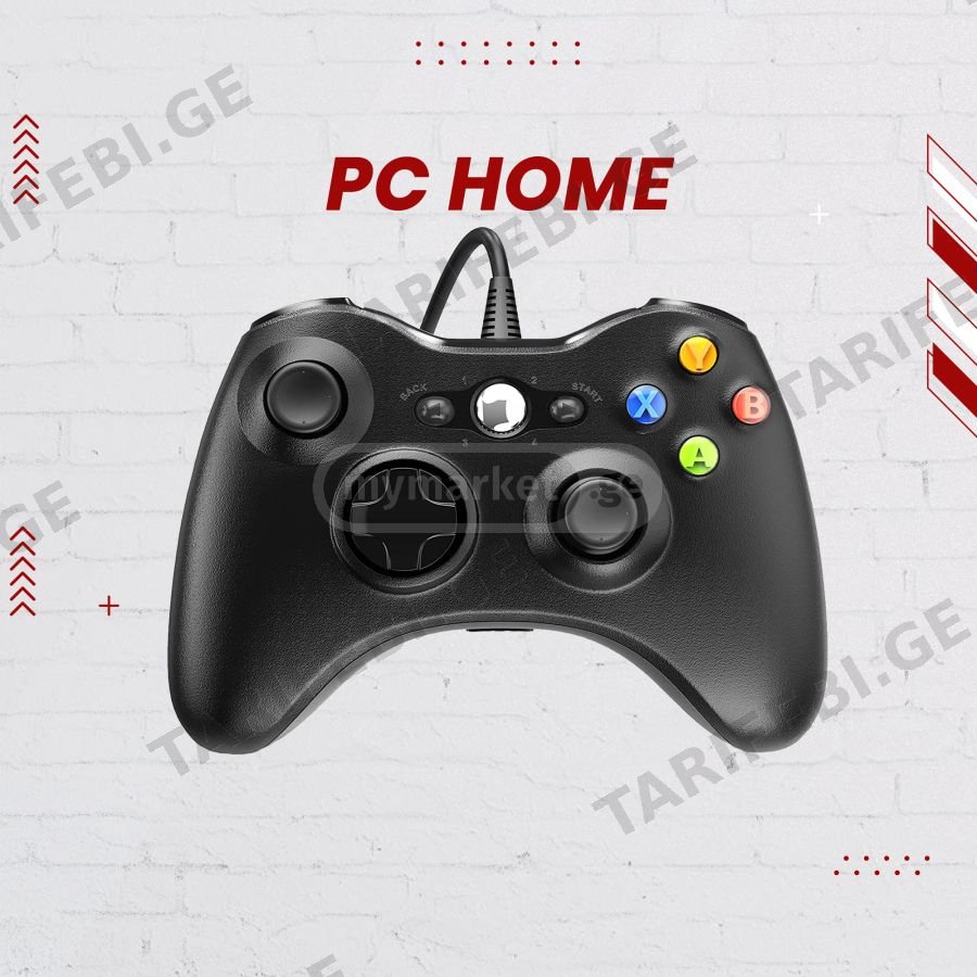 ახალი XBOX 360 კაბელიანი ჯოისტიკი