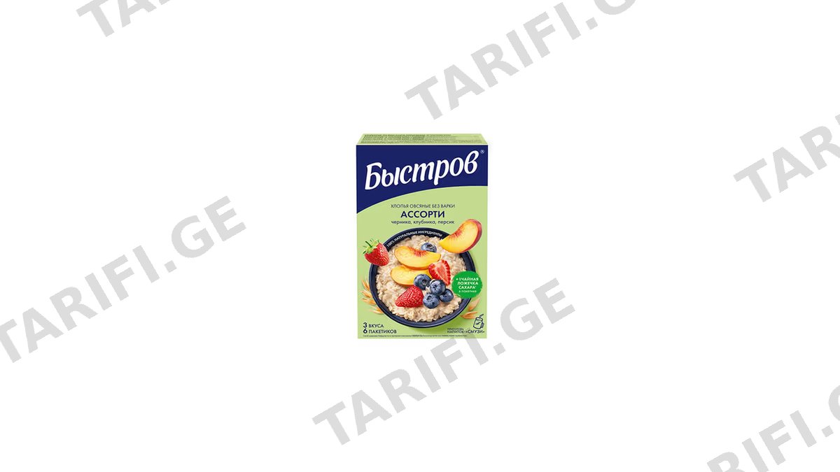 Bistroff შვრია ხილის ასორტი 240გრ
