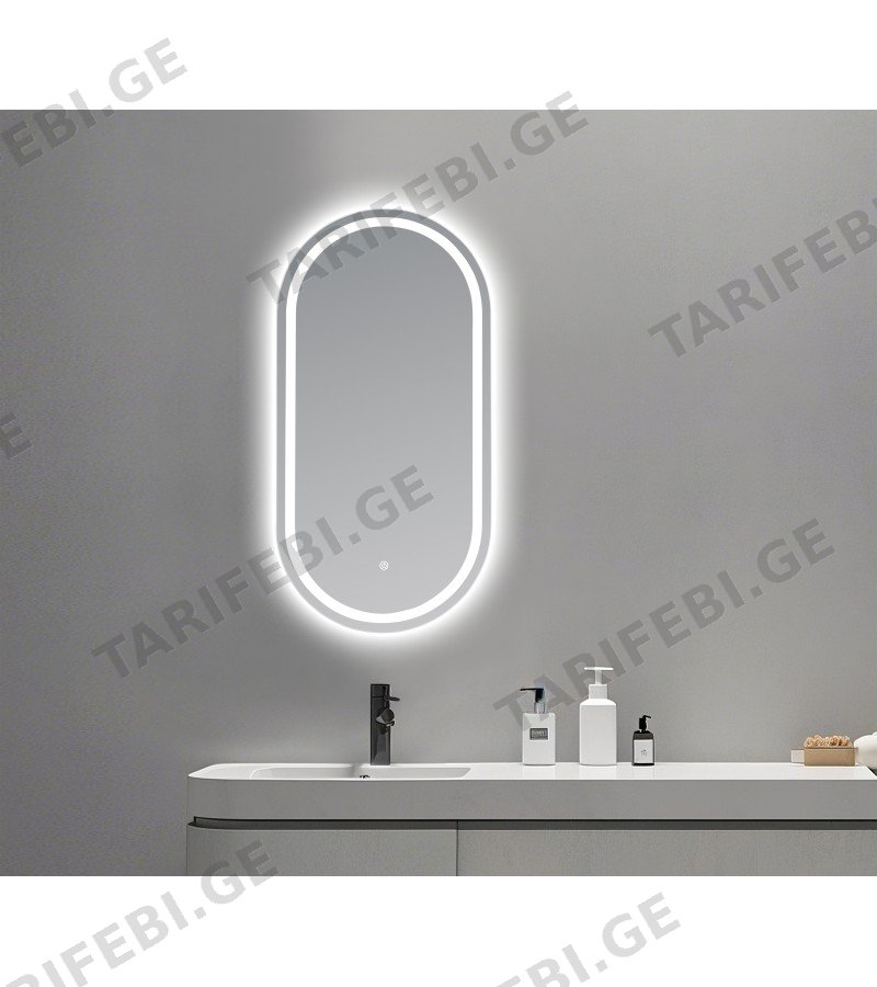 სარკე LED განათებით 60*90 Touch Switch #NC051 5000K