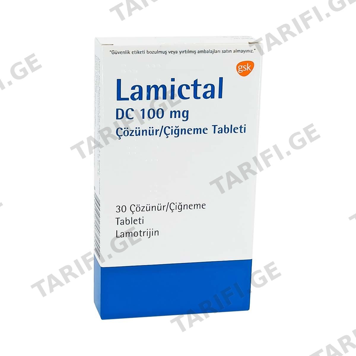 ლამიქტალი DC - Lamictal DC 100მგ 30 საღეჭი ტაბლეტი