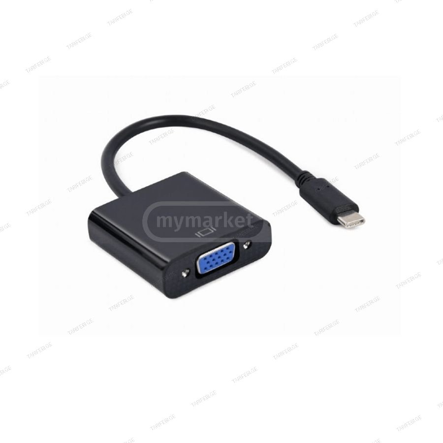 Gembird A-CM-VGAF-01 USB Type-C to VGA adapter cable 15cm Bl