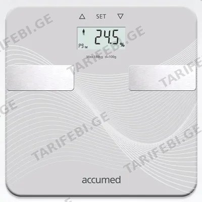 ელექტრო სასწორი, ცხიმის მონიტორი ACCUMED BF-1201 (180 KG)