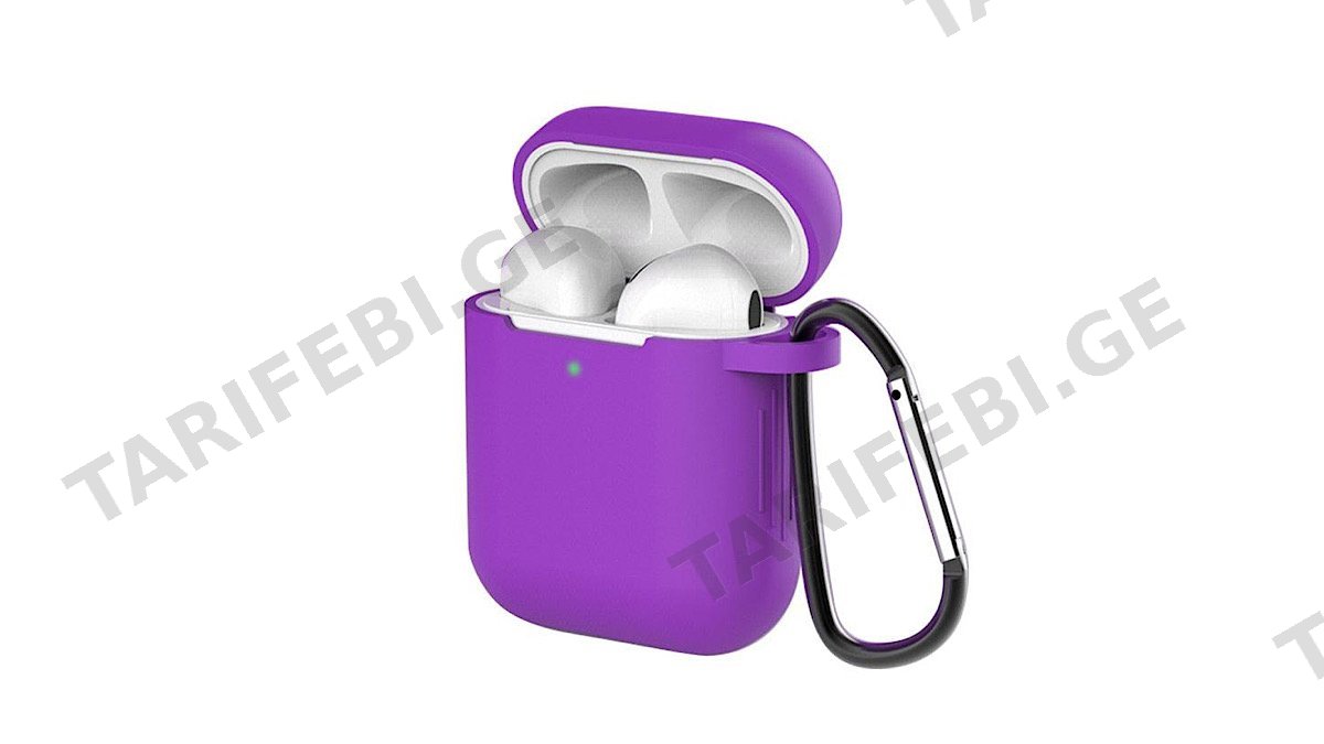 holdit Silicon Case for Airpods (Gen 1/2) მყარი სილიკონის ქეისი იასამნისფერი7763