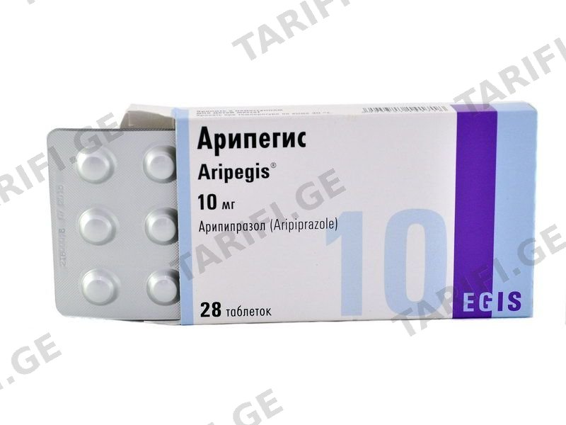 Aripegis - არიპეგისი 10 მგ. 28 ტაბლეტი