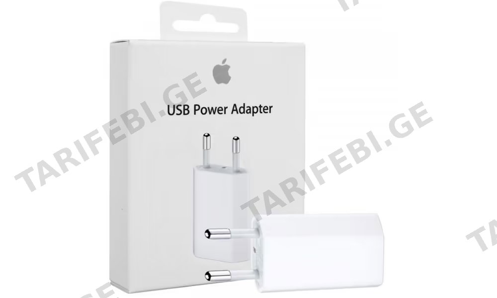 5w USB Power Adapter (თეთრი)
