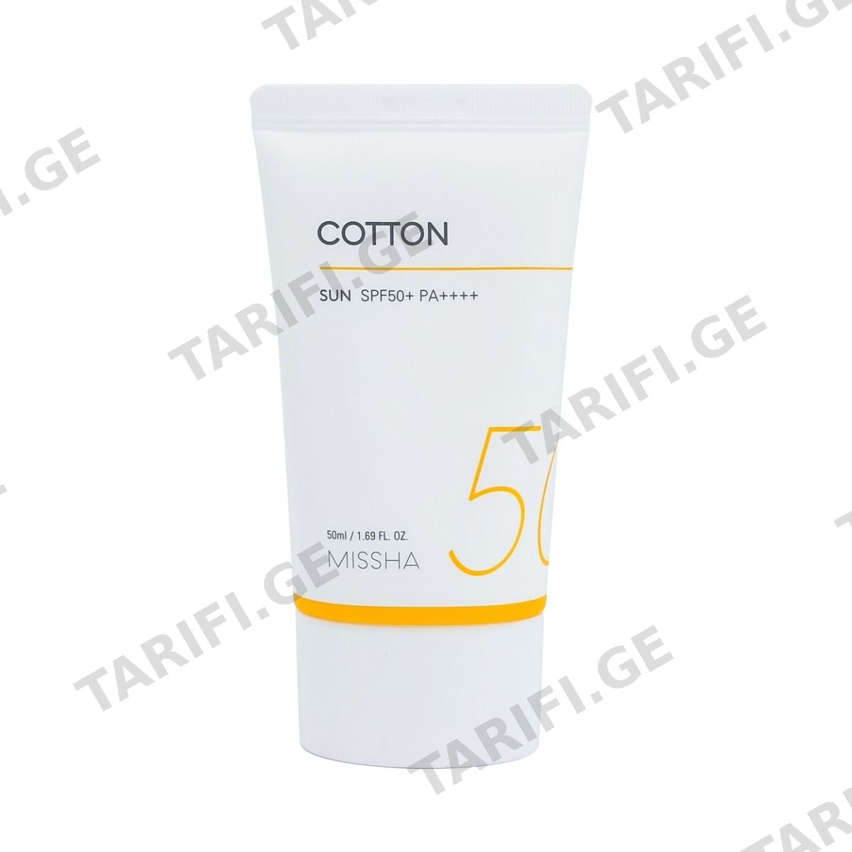 Missha - მისშა მზისგან დამცავი Cotton SPF50+ 2138