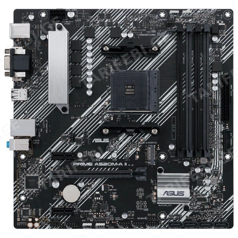 დედა დაფა ASUS PRIME A520M-A II/CSM AM4 სოკეტით, DDR4, 128GB