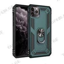 iPhone 11 Pro Max Sofia Ring Case სილიკონის ქეისი ბეჭდით - მწვანე